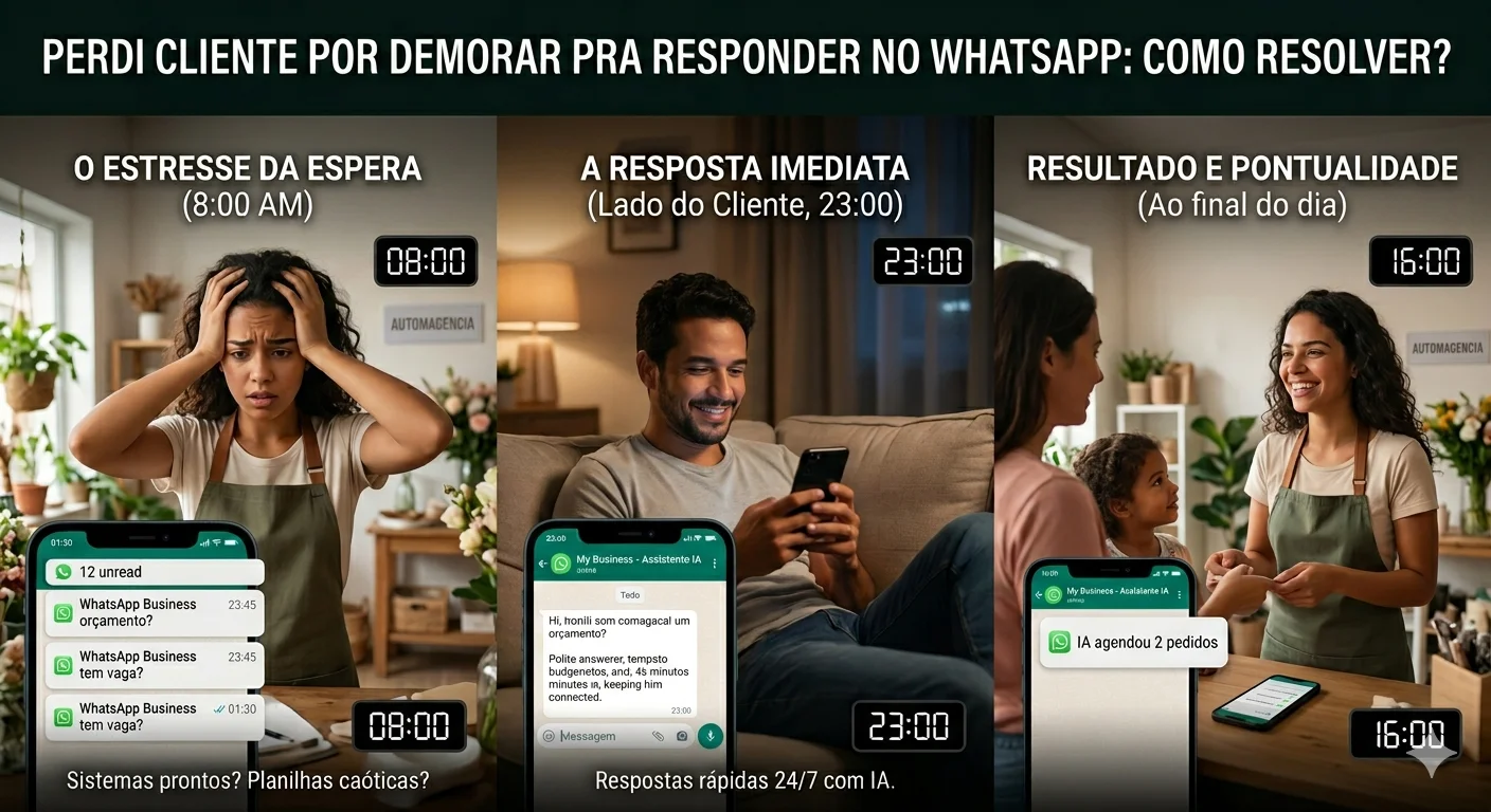 Perdi cliente porque demorei pra responder no WhatsApp.